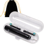Electric Toothbrush Case for Oral B/Oral-B Pro/iO/Philips Sonicare/Demita/Bitvae and most Electric Toothbrushes, Includes 1 Charger Pouch, Transparent