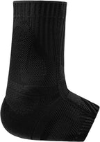 Bauerfeind Sports Achilles Support - Relieves the achilles tendon while running, jumping, and moving - All Black, Large