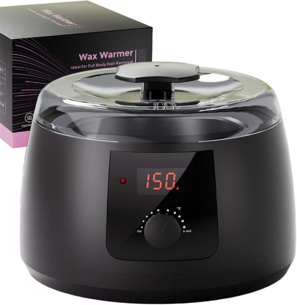 Wax Warmer, Waxing Kit for Women, Hot Melt Hard Wax Warmer for Hair Removal, Wax Heater wax kit with Non-Stick Easy Clean Pot for Home or Salon.