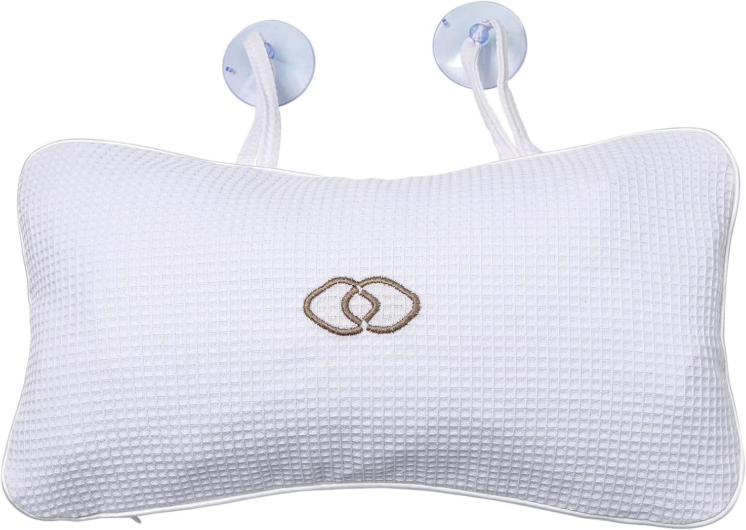 YUET Anti-Slip Non-Slip Bathtub Pillow Home Spa Bath Inflatable Cushion Head Neck Back Shoulders Rest Relax Suction Cup Bathroom Support for Hot Tub Luxurious Headrest