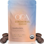 ORA Ceremonial Cacao - Boundless Belize - Organic 100% Cacao - Ethical - Regenerative - High Flavanol - Coffee Alternative - Better Energy - Heavy Metals Tested - Unsweetened - 8oz