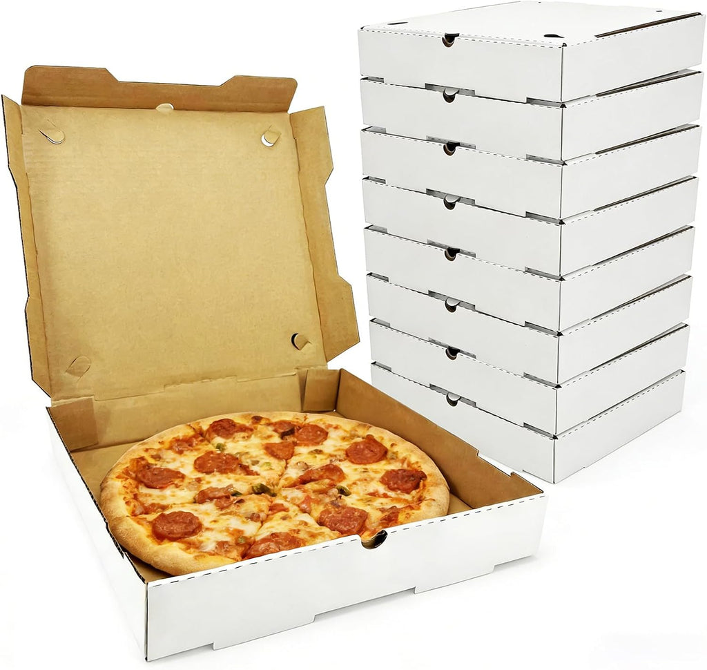 Pizza Boxes 12 x 12 x 2 （12 Pack） Ventilated and durable,Suitable for pizza, cookies, cakes, or food delivery