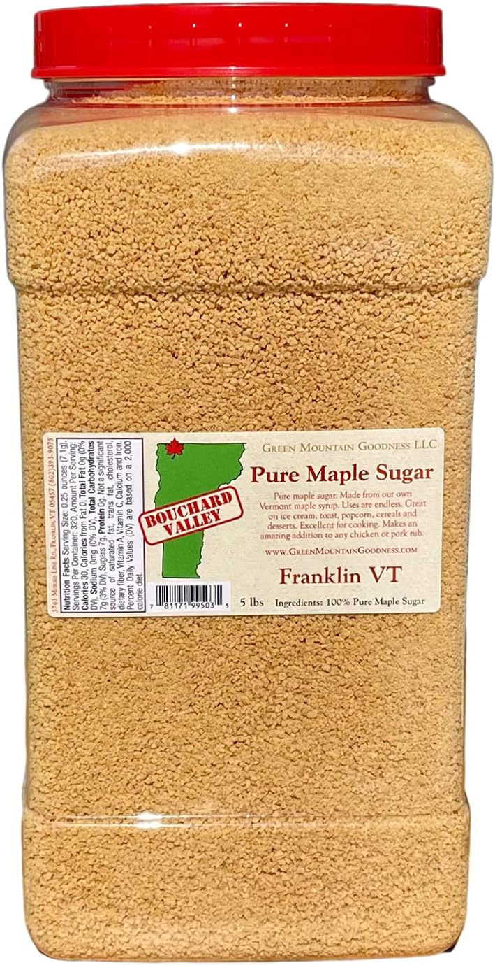 Green Mountain Goodness Granulated Maple Sugar - Vermont Grade A (Bulk)