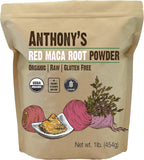 Anthony's Organic Red Maca Powder, 1 lb, Raw, Gluten Free, Non GMO, Non Gelatinized