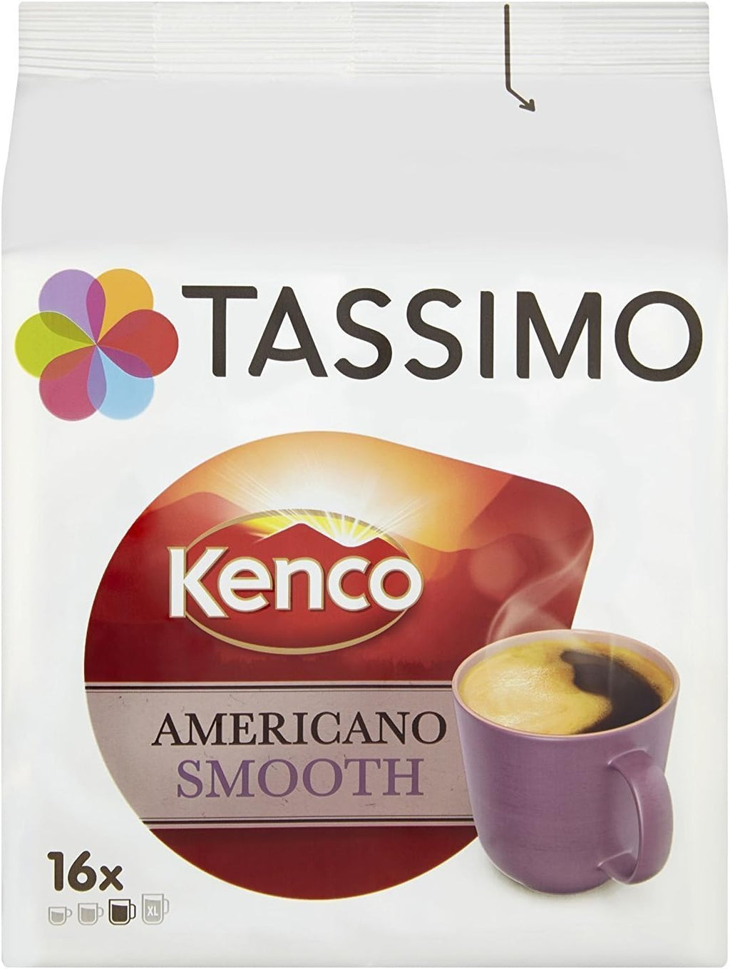 Tassimo Kenco Americano Smooth (Old Name Cafe Crema) Coffee (16 T-Disc)