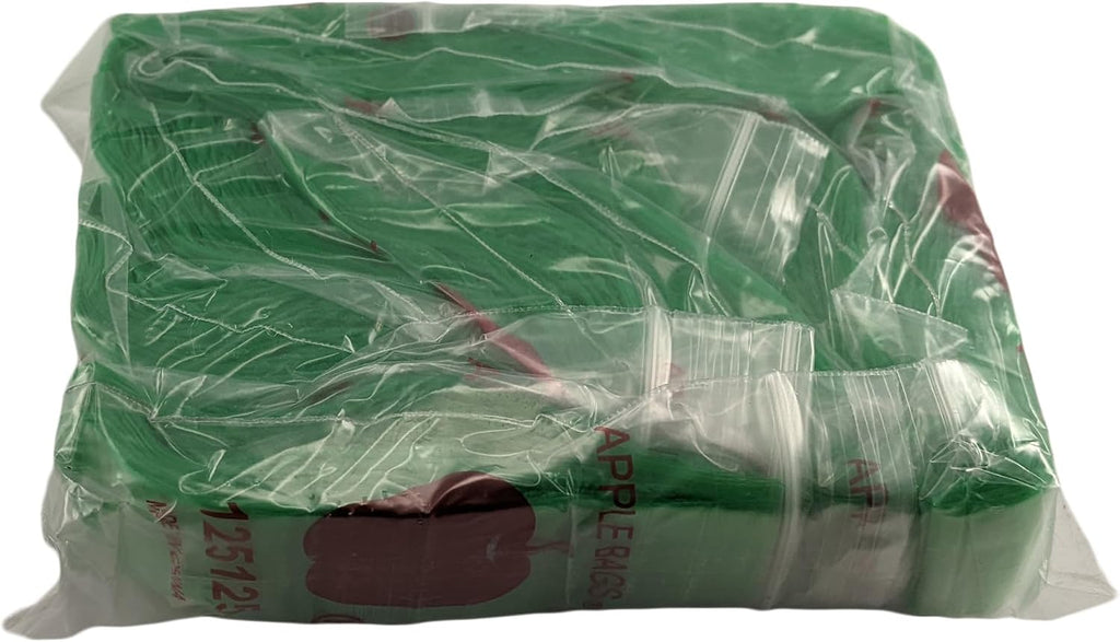 125125 (1.25"X1.25") Green Color Apple Brand Bags Mini ZipTop Baggies, Case of 1,000
