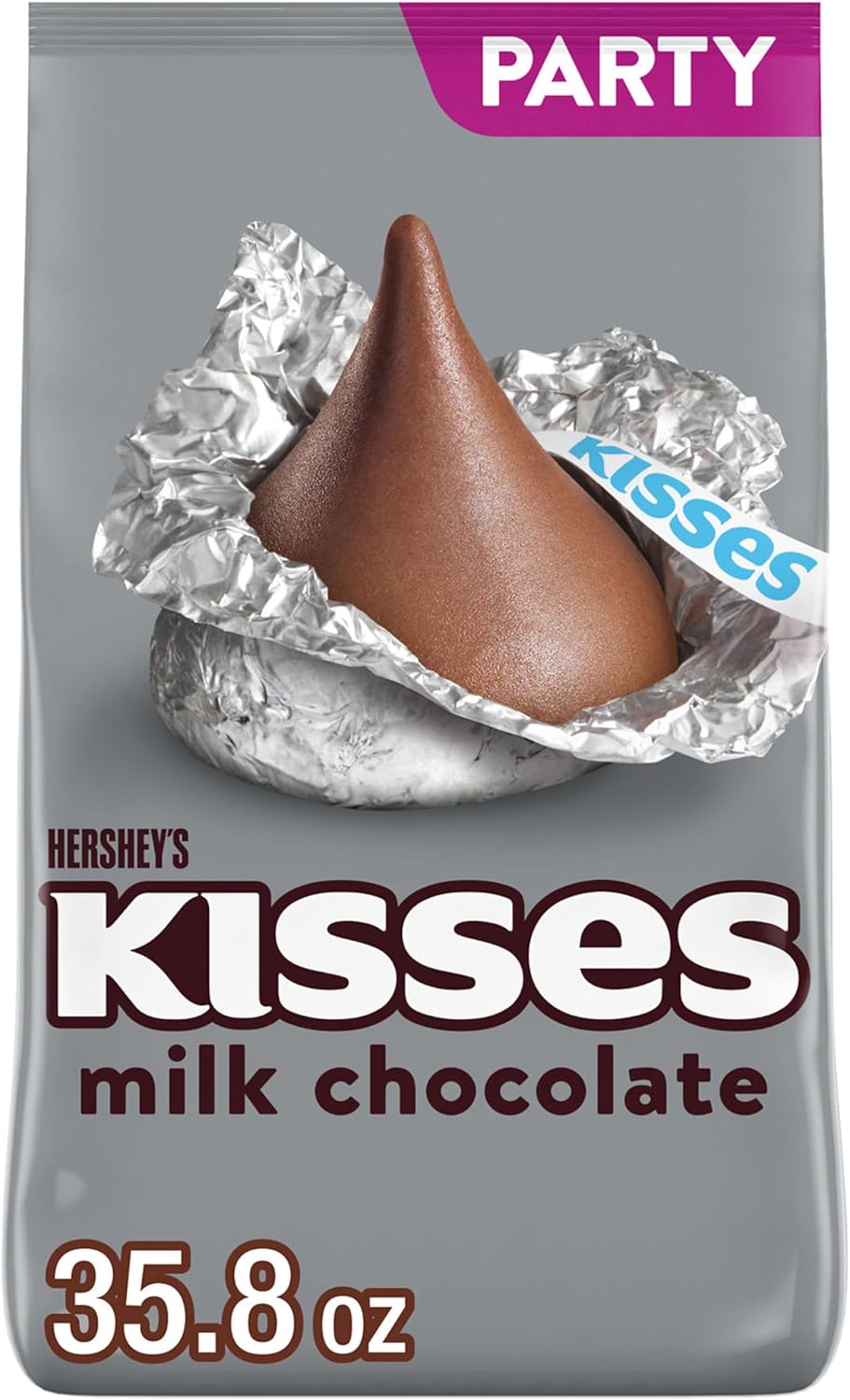 HERSHEY'S KISSES Milk Chocolate Candy Party Pack, 35.8 oz