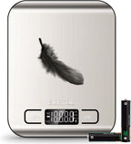 Food Kitchen Scale High-Precision Digital Scale Accurate Weighing for Baking & Cooking Enthusiasts (Silvery & Black)