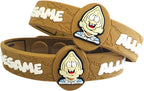 AllerMates Kids Medical Wristband - Sesame Children's Medic Alert Allergy Awareness Bracelet (2 Pack)