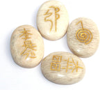 Jet International Moonstone Oval Usui Reiki Healing Set Chakra Balancing Meditation Gemstone Spiritual Energized Positive Mental Peace Prosperity Growth Bonding Relationship De-Stress Anxiety