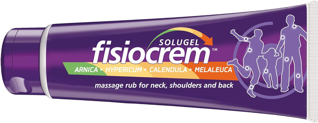 Fisiocrem Solugel Arnica Cream - Arnica Montana & Calendula Cream for Muscle Massage, Muscle Rub for Neck, Shoulders and Back - 250ml