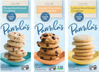 Pamela's Traditional Cookies, Chunky Chocolate Chip, Pecan Shortbread, & Lemon Shortbread, 6.25 Oz Each (Variety Pack)