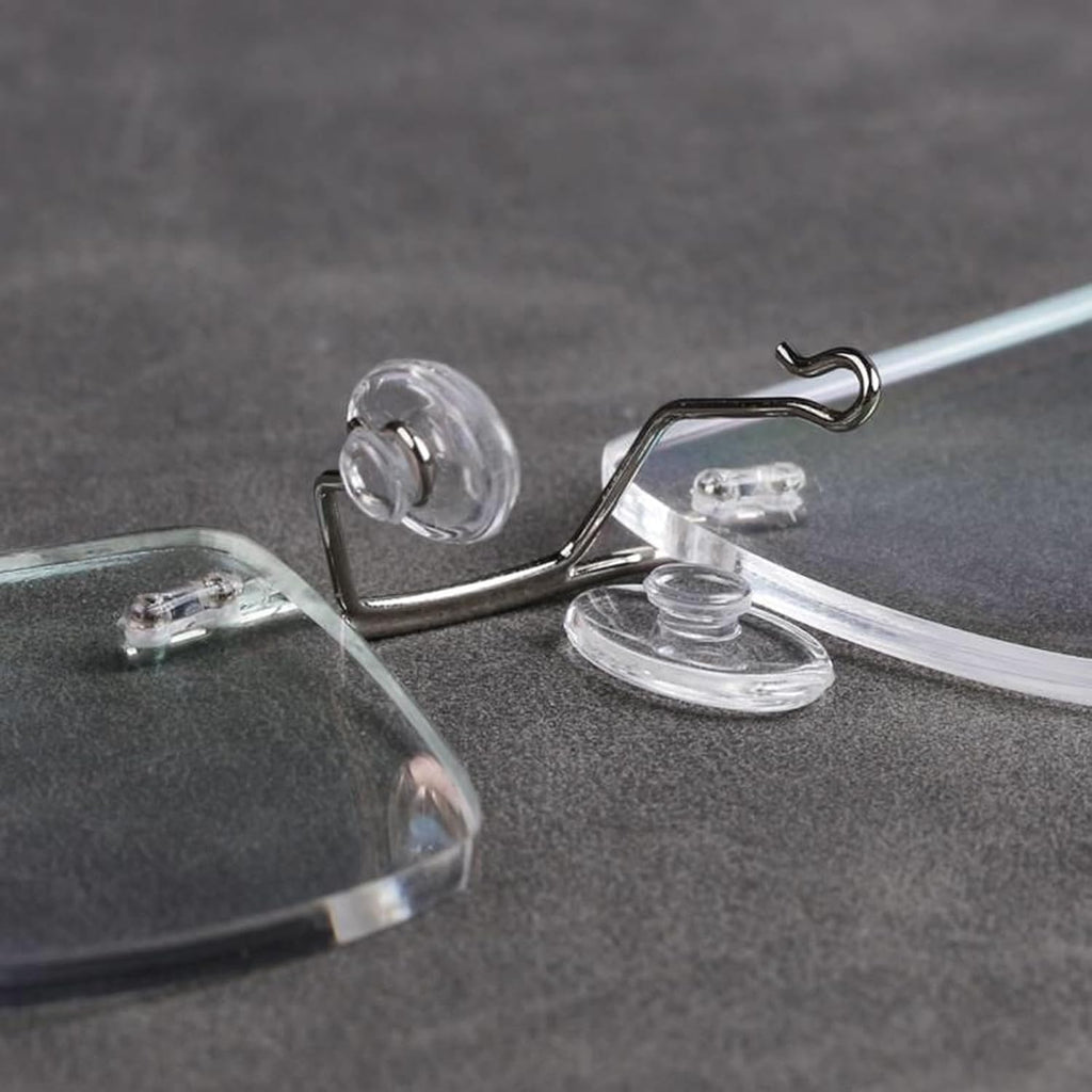 5 Pairs Eyeglasses Nose Pads Round Push in Nose Pieces,Slide in Nosepads for Glasses Sunglasses