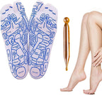 Serenity Steps Reflexology Socks Set, Acupressure Reflexology Socks with Massage Tool, Five Toe Separate Socks Foot Reflexology Socks for Women and Men, Beginner Acupoint Massage Tools (Women-Set B)