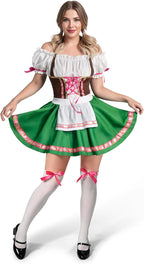 Spooktacular Creations Oktoberfest Outfits Women Costume, German Bavarian Dirndl Dress for Halloween Cosplay Beer Carnival
