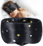 MUSICOZY Silk Sleep Mask for Women Men, Ultra-Soft Mulberry Silk Eye Mask with Adjustable Velcro Strap, Breathable Sleep Mask for Total Darkness, Perfect for Travel, Naps & Nighttime Rest