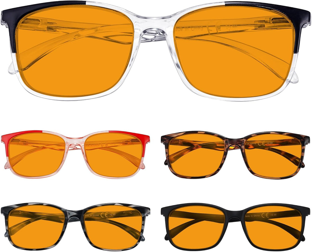 Eyekepper 5-pack Blue Light Filter Glasses Women - Fashion Computer Reading Glasses