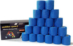 20 Pack Self Adhesive Bandage, Blue Athletic Tape, 2" x 5 Yards Elastic Cohesive Bandage Wrap, Breathable Self Adherent Wraps for Thumb, Finger, Sports, Wrist, Ankle and Swelling