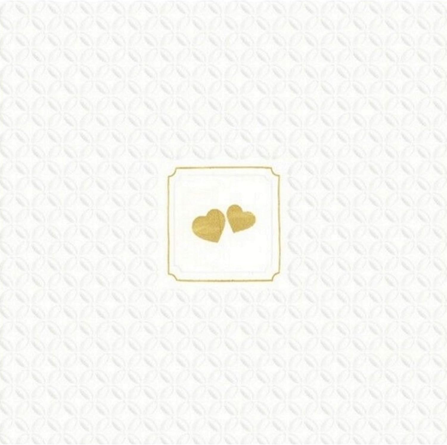 IHR 16 Luxury Paper Luncheon Napkins- Giorno Festivo (Gold Heart)