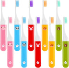 10 Pack Travel Toothbrushes Mini Travel Toothbrush Foldable Toothbrush Camping Pocket Mini Tooth Brush for Home School Business Trip Hiking Individually Wrapped(5 Color