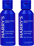 Harry's Post-Shave Balm for Men with Aloe - (2 Pack) 3.4 fl oz - Calms and Soothes Skin After Shaving - TSA Approved Travel Essentials