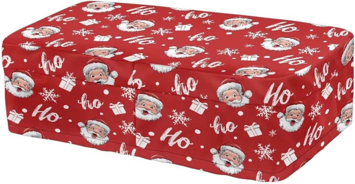 Christmas Santa Hohoho Knee Scooter Cushion Cover, Knee Scooter Pad for Comfort, Memory Foam Cushion Knee Walker Accessories with Removable Cover, 4'' Thick Fits Most Knee Walker Models
