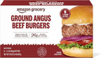 Amazon Grocery, Ground Angus Beef Burgers, 32 Oz, 6 Ct, Frozen