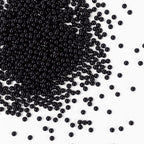 Bayep Edible Pearls for Cake Decorating 4mm Black Sprinkles for Cookies, Baking, Ice Cream, Cupcake Topper Pearl Sprinkles Perfect for Wedding Party Valentines Christmas Holiday Supplies 3.52 Ounce