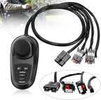 Kozlira Electric Wheelchair Joystick Controller 24V DC, Universal 4 Keys Power Wheelchair Controller with Adjustable Speed, 50A Replacement Mobility Accessory