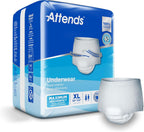 Attends Adult Absorbent Underwear, X-Large [14 Count] - Maximum Absorbency for Men and Women - Disposable Pull-On Diapers with Tear-Away Sides and Breathable Waistband - AP0740
