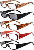 Eyekepper 5 Pairs Reading Glasses for Women Reading Inlcude Reader Sunglasses +1.75 Reading Eyeglasses