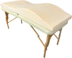Lash Bed Topper – Ergonomic Memory Foam Pad with Plush Cover, Spa Table Cushion for Eyelash Tech, Salon Mattress for Beauty Beds, Compatible with Massage and Spa Setups – 28/70" (71/178 cm), Beige