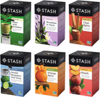 STASH Black Tea Variety Pack – Caffeinated, 6 Boxes of 18-20 Tea Bags Each – Orange Spice, Peach, Double Bergamot Earl Grey, Chai Spice, Super Irish Breakfast & Breakfast in Paris