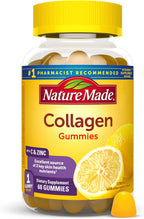 Nature Made Collagen Gummies with Vitamin C, Zinc, Biotin, Hydrolyzed Collagen Peptides for Women and Men, Healthy Skin Support Supplement, 60 Gummies, 60 Day Supply