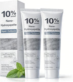 10% Nano Hydroxyapatite Toothpaste 2-Pack, Teeth Whitening & Enamel Repair Toothpaste, Fluoride Free for Sensitive Teeth, Fresh Breath Oral Care