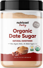 Nutricost Organic Date Sugar (1LB) - USDA Organic, Vegan, GMO-Free. Pantry