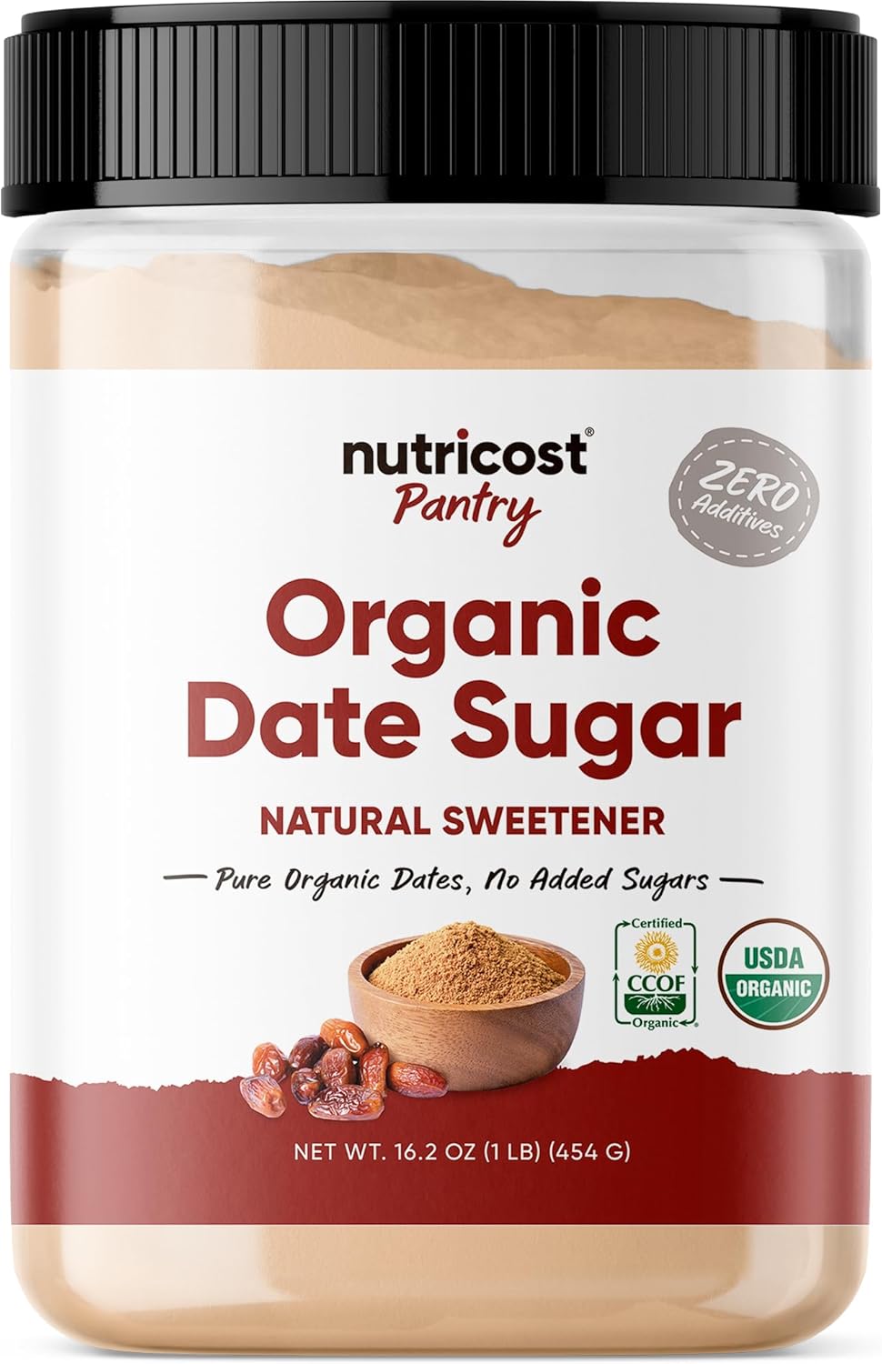 Nutricost Organic Date Sugar (1LB) - USDA Organic, Vegan, GMO-Free. Pantry