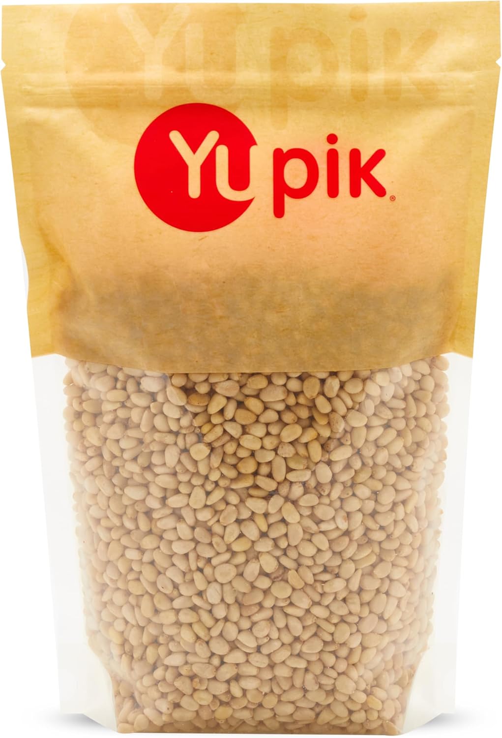 Yupik Pine Nuts, 2.2 lb (35.2 oz), Raw, Gluten-Free, Kosher, Raw Nuts, Smooth & Creamy Pine Kernels, Shelled, Unsalted, Unroasted, Oil-Free, Source of Iron, Ideal for Cooking & Baking