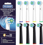 Replacement Toothbrush Heads Compatible with Oral B Pro 1000,Professional Clean,Gentle on Gums,Brush Head Refills Compatible with Oral B Braun Genius/Smart/Vitality Series,8 Pack