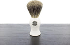 Vulfix 1000A Pure Badger Shaving Brush, Faux Ivory