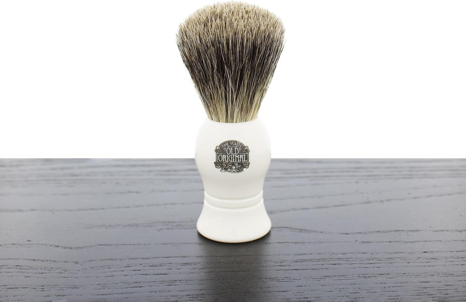 Vulfix 1000A Pure Badger Shaving Brush, Faux Ivory