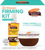 Palmer's Brazilian Coco Hot Mama Firming Kit, Coconut Oil Formula Skin Care Duo with Firming Body Cream (8.8 Oz) + Body Oil (6.6 Fl Oz) Helps Tone Bum, Belly & Thighs, Provides 48 Hour Moisture