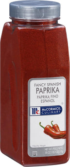 McCormick Culinary Fancy Spanish Paprika, 18 oz - One 18 Ounce Container of Sweet Paprika Seasoning for Restaurant Use, Best as a Garnish or Rub