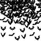 40 Pcs Edible Halloween Bat Cupcake Toppers Wafer Paper Halloween Bat Cupcake Picks Baby Shower Kids Birthday Party Cake Decorations Supplies Black