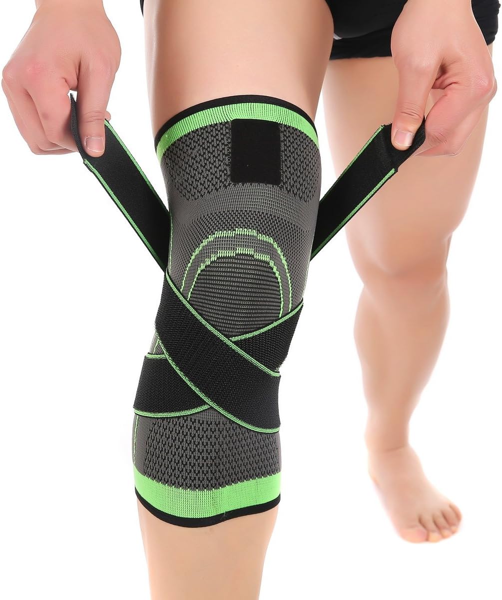 Knee Sleeve, Knee Pads Compression Fit Support -for Joint Pain and Arthritis Relief, Improved Circulation Compression - Wear Anywhere - Single (XL)