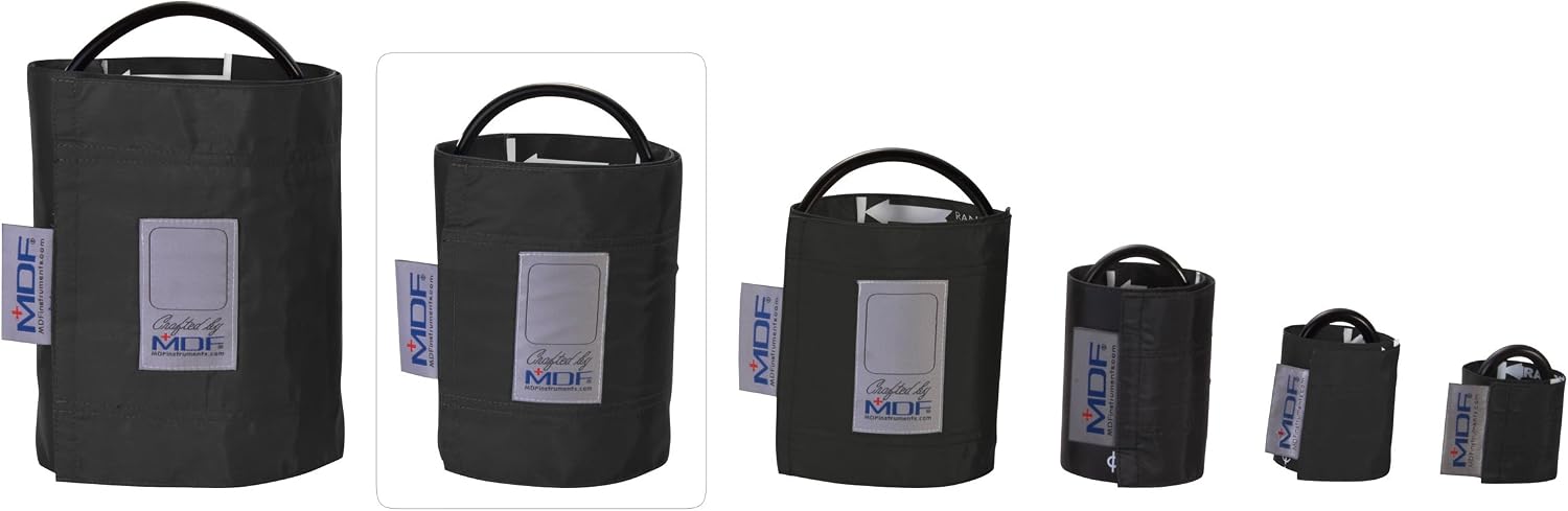 MDF Instruments MDF2080461 MDF Latex-Free Replacement Large Adult Blood Pressure Cuff, Single Tube Color: Black