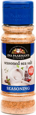 Ina Paarman | Seasoned Sea Salt Seasoning | 6.7 oz | Award Winning | All Purpose | Natural Ingredients | Touch of Black Pepper | Cooking | Spice | Delicious Flavour | Sea Salt Seasoning