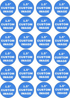 Custom Pre-cut Edible Image Cake/Cupcake Toppers (1.5" Circles (24 pcs))