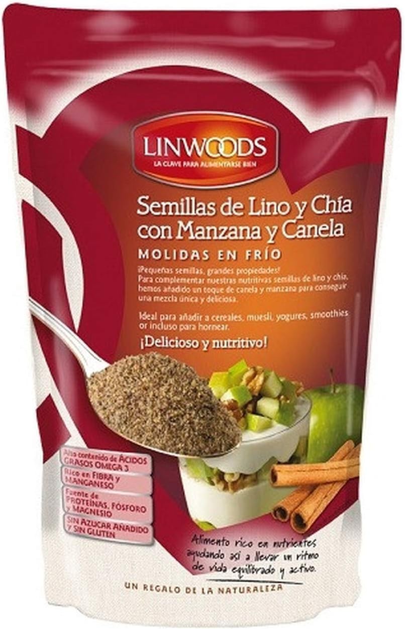 Linwoods Milled Flaxseed,Chia,Apple & Cinnamon 200g