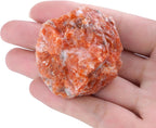 XIANNVXI Sunstone 1.8-2.2" Large Raw Crystals and Healing Stones Natural Rough Crystal Rocks for Decor Gifts Tumbling Cabbing Polishing Fountain Rocks 1PCS